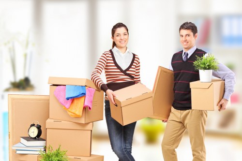 Packing and loading items into a moving truck in Lewisham