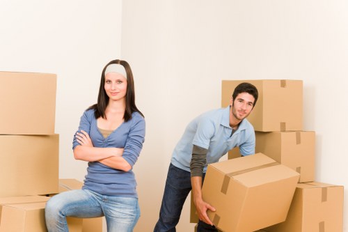 Man With A Van Lewisham team preparing a safe and insured move